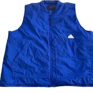 Adidas Men’s Insulated Puffer Vest XL Multi Sport Windproof Blue